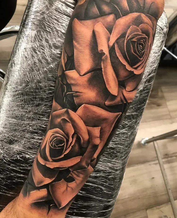 Rose tattoo by Angelo Madrigal