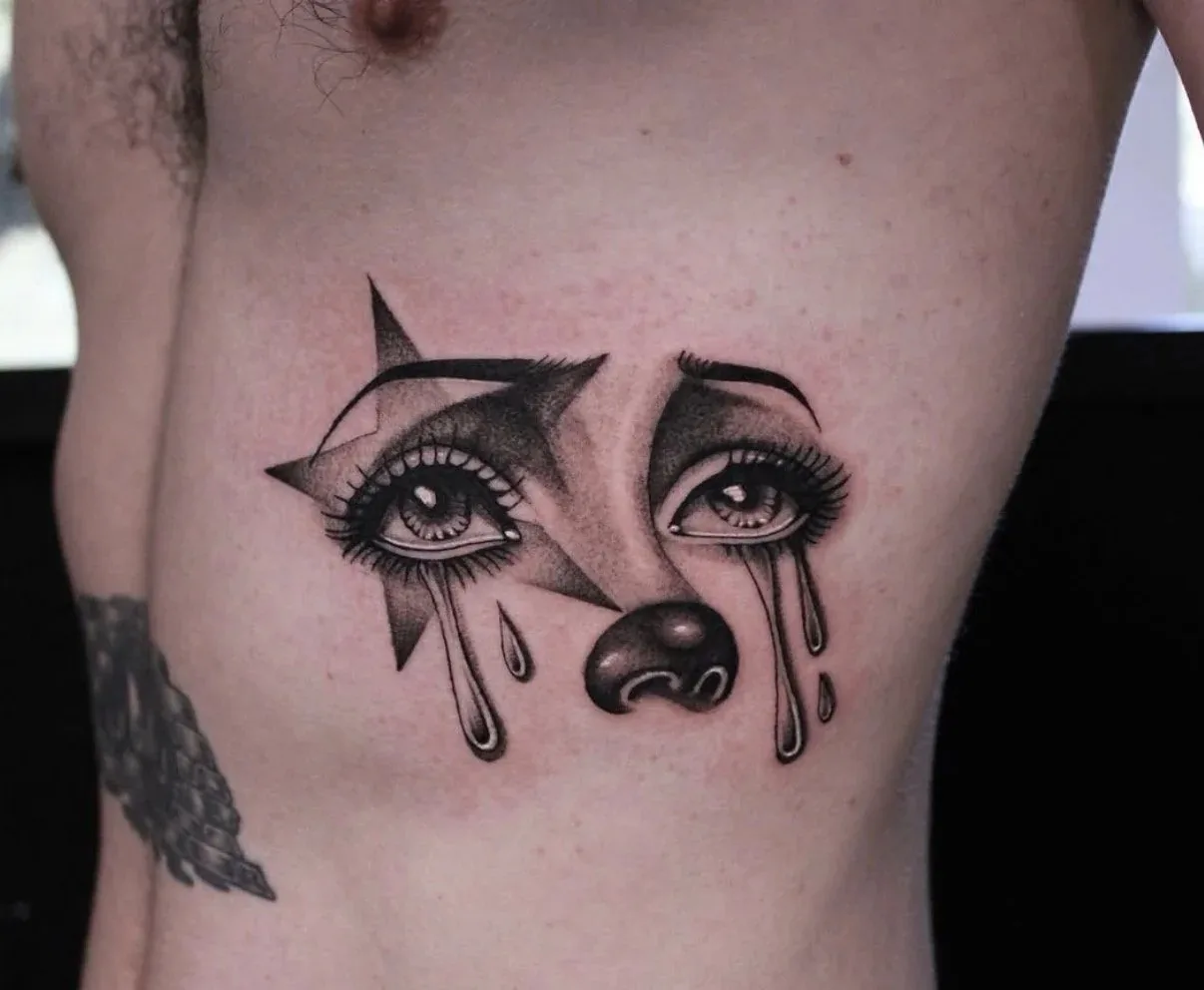 Crying clown portrait — Jax Baiza
